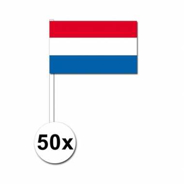 50 zwaaivlaggetjes nederlandse vlag