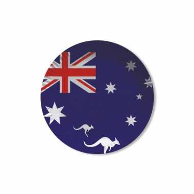 Australie vlag thema wegwerp bordjes 32x stuks