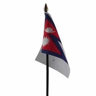 Nepal luxe zwaaivlaggetje polyester