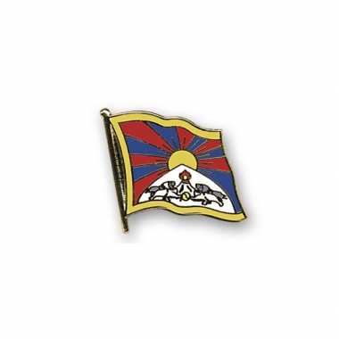 Pin speld vlag tibet 20 mm