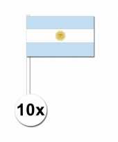 10 zwaaivlaggetjes argentijnse vlag