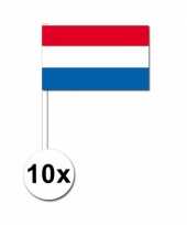 10 zwaaivlaggetjes nederlandse vlag