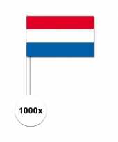 1000x zwaaivlaggetjes nederlandse vlag