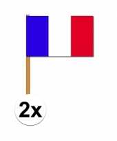 2x grote franse zwaaivlag