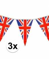3x driehoeks vlaggenlijn groot brittannie 7mt