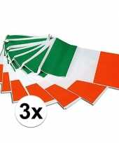 3x ierland versiering vlaggenlijnen 7m