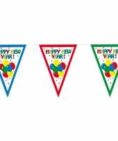 3x stuks vlaggenlijnen slinger happy new year 300 cm