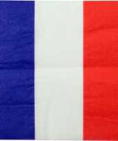 40x frankrijk landen thema servetten 33 x 33 cm