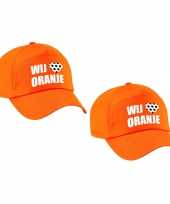 4x stuks holland supporter pet cap wij houden van oranje ek wk voor volwassenen