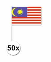 50 zaaivlaggetjes maleise vlag