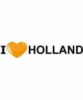 5x i love holland oranje sticker 19 6 x 4 2 cm