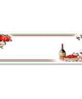 Banner met italiaans eten thema