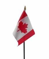 Canada luxe zwaaivlaggetje polyester