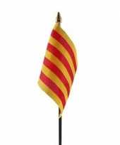 Catalonie luxe zwaaivlaggetje polyester