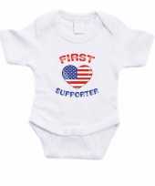 First amerika supporter rompertje baby