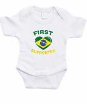 First brazilie supporter rompertje baby