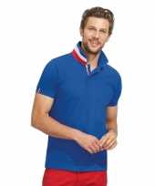 Franse vlag poloshirt voor mannen