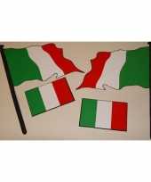Italiaanse vlag sticker set