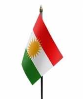Koerdistan luxe zwaaivlaggetje polyester