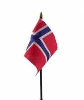 Noorwegen luxe zwaaivlaggetje polyester