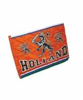 Oranje holland thema vlag van 150 x 200 cm