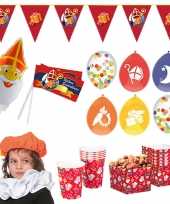 Sinterklaas thuis intocht feest versiering pakket xl voor 4 kinderen