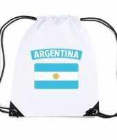 Sporttas met rijgkoord vlag argentinie