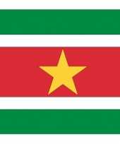 Stickers van de surinaamse vlag