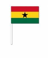 Zwaaivlaggetjes ghanese vlag