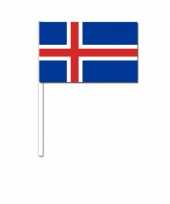 Zwaaivlaggetjes ijslandse vlag